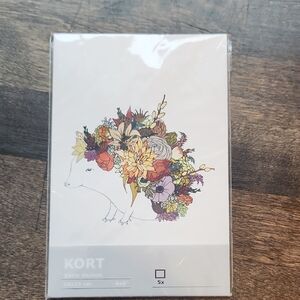 IKEA Animal Art Print Set with Floral Accents - Katie Vernon - 4x6"